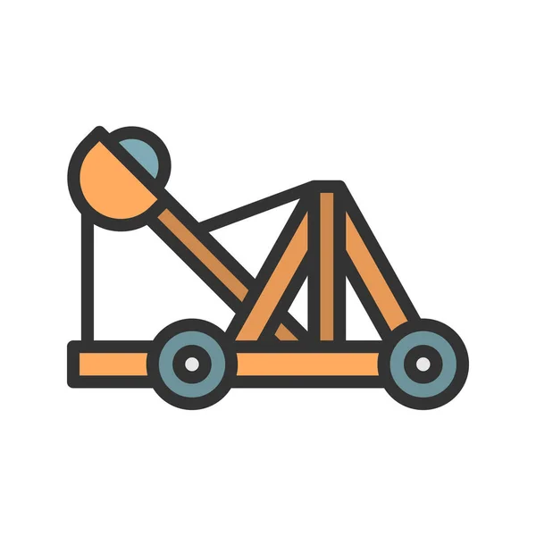 Catapult Icon Vector Image Suitable Mobile Application Web Application Print — Stock Vector