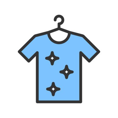 Temiz Kıyafetler ikon vektör görüntüsü. Mobil uygulama web uygulaması ve yazdırma ortamı için uygundur.