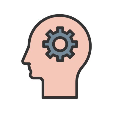 Bilişsel ikon vektör görüntüsü. Mobil uygulama web uygulaması ve yazdırma ortamı için uygundur.