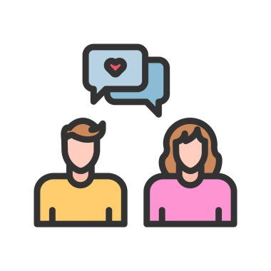 İletişim simgesi vektör görüntüsü. Mobil uygulama web uygulaması ve yazdırma ortamı için uygundur.