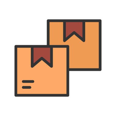 Kurye ikonu vektör görüntüsü. Mobil uygulama web uygulaması ve yazdırma ortamı için uygundur.