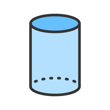 Silindir simgesi vektör görüntüsü. Mobil uygulama web uygulaması ve yazdırma ortamı için uygundur.