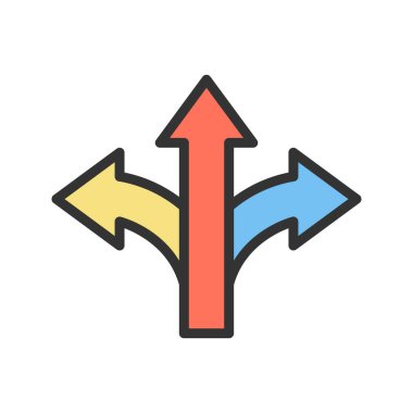 Yönlendirme simgesi vektör görüntüsü. Mobil uygulama web uygulaması ve yazdırma ortamı için uygundur.