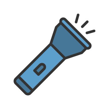 El feneri ikon vektör görüntüsü. Mobil uygulama web uygulaması ve yazdırma ortamı için uygundur.