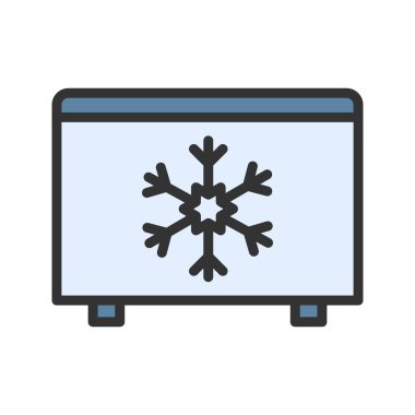 Dondurucu simge vektör görüntüsü. Mobil uygulama web uygulaması ve yazdırma ortamı için uygundur.