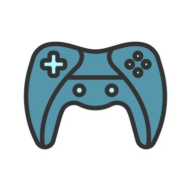 Gamepad simge vektör görüntüsü. Mobil uygulama web uygulaması ve yazdırma ortamı için uygundur.