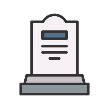 Gravstone ikon vektör görüntüsü. Mobil uygulama web uygulaması ve yazdırma ortamı için uygundur.