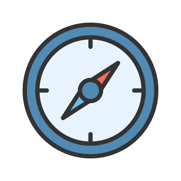 Kompass Icon Vektorbild Geeignet Für Mobile Applikationen Und Printmedien — Stockvektor