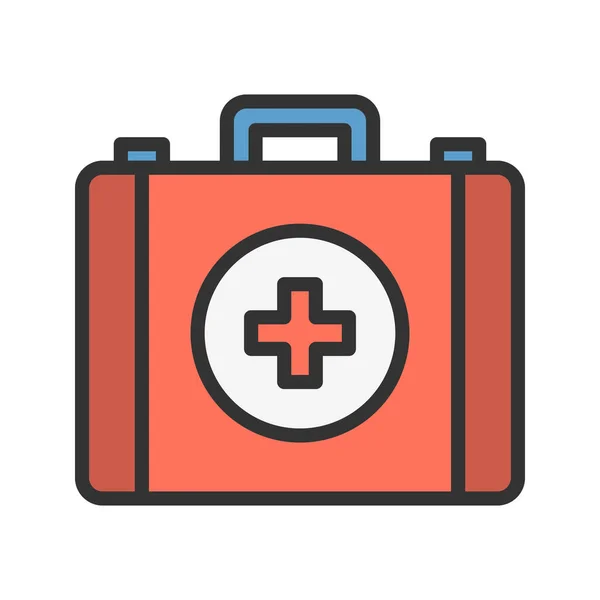 First Aid Kit Icon Vector Image Suitable Mobile Application Web — Stock Vector