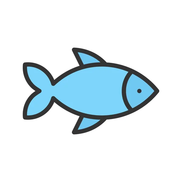 Fisch Icon Vektorbild Geeignet Für Mobile Applikationen Und Printmedien — Stockvektor