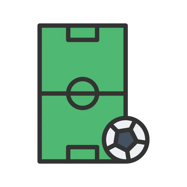 Futebol Ícone Imagem Vetorial Adequado Para Aplicativos Móveis Aplicação Web —  Vetores de Stock