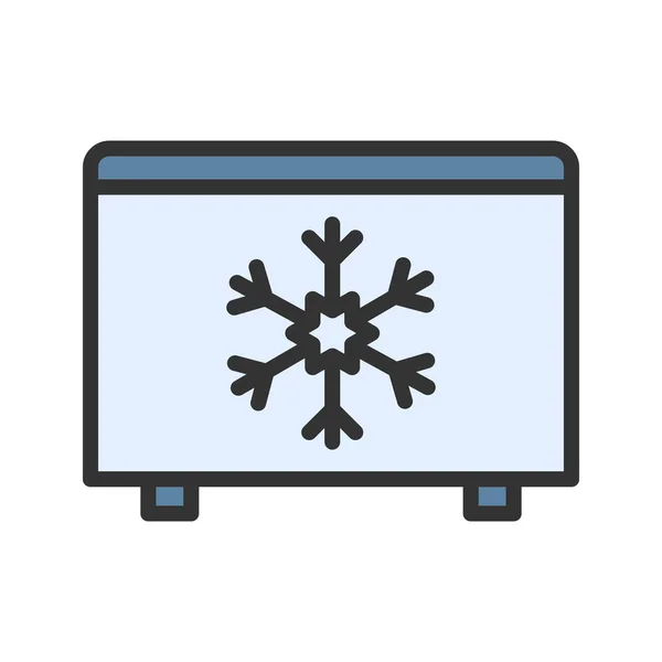 Freezer Icon Vektorbild Geeignet Für Mobile Applikationen Und Printmedien — Stockvektor
