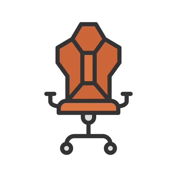 Oyun Sandalyesi Ikonu Vektör Görüntüsü Mobil Uygulama Web Uygulaması Yazdırma — Stok Vektör
