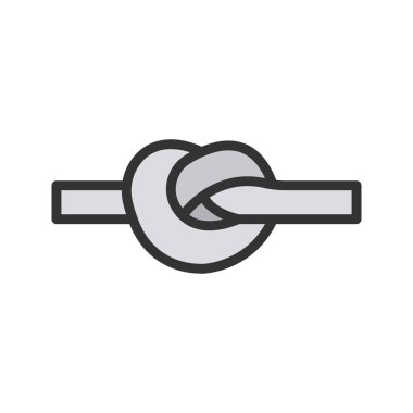 Düğüm simgesi vektör resmi. Mobil uygulama web uygulaması ve yazdırma ortamı için uygundur.