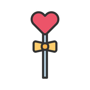 Lolipop ikon vektör görüntüsü. Mobil uygulama web uygulaması ve yazdırma ortamı için uygundur.