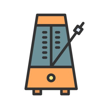 Metronom ikon vektör görüntüsü. Mobil uygulama web uygulaması ve yazdırma ortamı için uygundur.