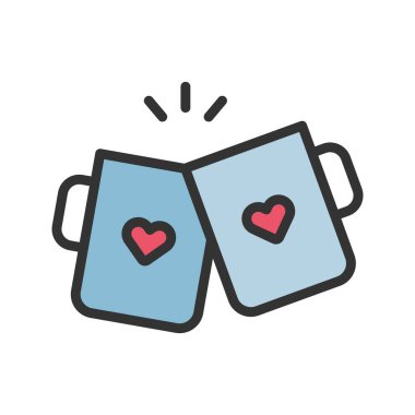 Kupa simgesi vektör resmi. Mobil uygulama web uygulaması ve yazdırma ortamı için uygundur.