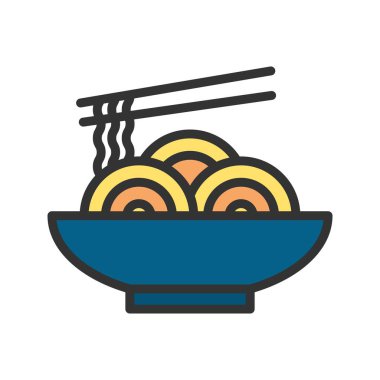 Erişte ikonu vektör görüntüsü. Mobil uygulama web uygulaması ve yazdırma ortamı için uygundur.