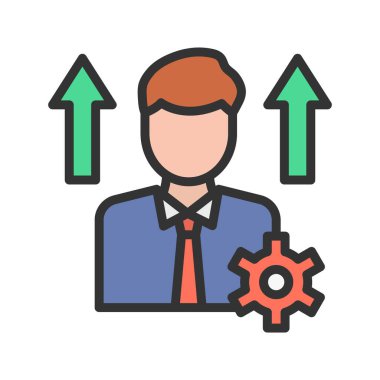 Kişisel Gelişim ikonu vektör görüntüsü. Mobil uygulama web uygulaması ve yazdırma ortamı için uygundur.