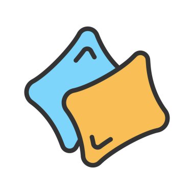 Yastık simgesi vektör görüntüsü. Mobil uygulama web uygulaması ve yazdırma ortamı için uygundur.