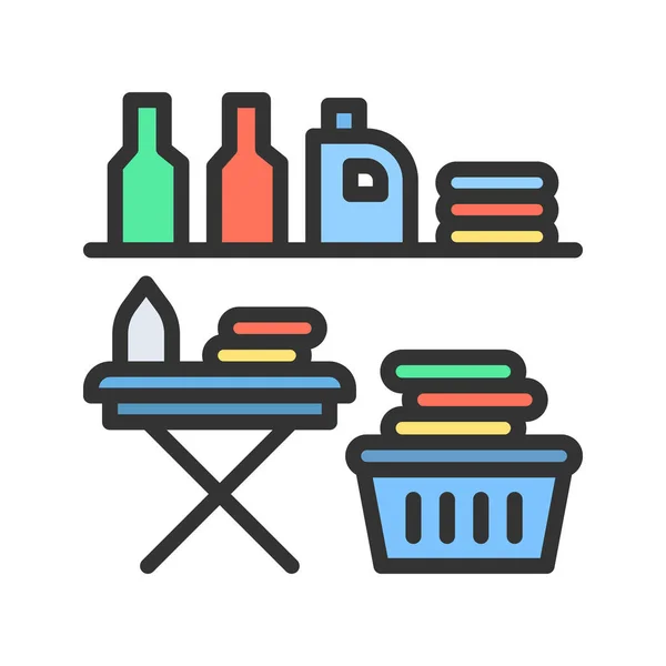 Laundry Room Icon Vector Image Suitable Mobile Application Web Application — Stock Vector