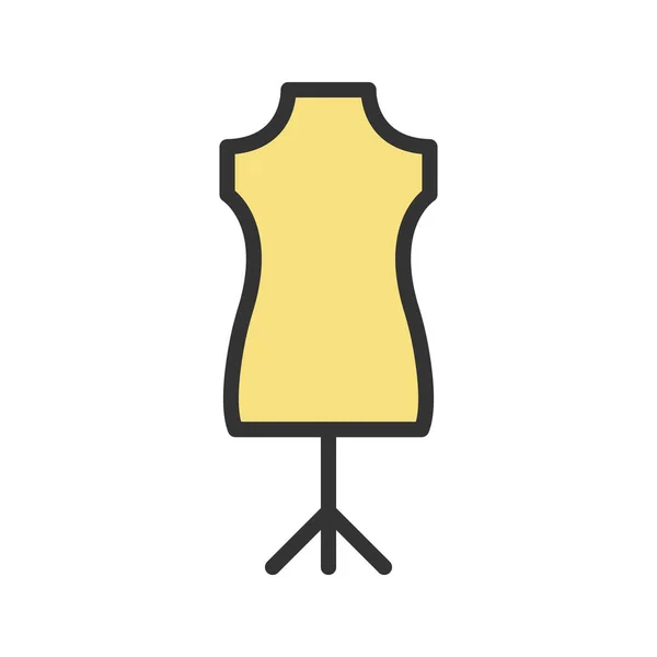 Mannequin Pictogram Vector Afbeelding Geschikt Voor Mobiele Applicatie Webapplicatie Printmedia — Stockvector