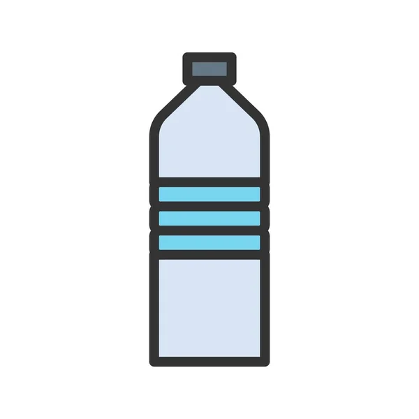 Immagine Vettoriale Icona Bottiglia Plastica Adatto Applicazioni Web Mobili Supporti — Vettoriale Stock
