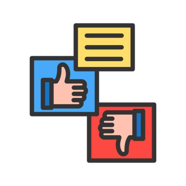 Reaksiyon simgesi vektör görüntüsü. Mobil uygulama web uygulaması ve yazdırma ortamı için uygundur.