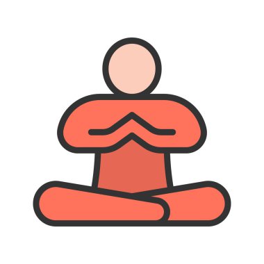 Rahatlama ikonu vektör görüntüsü. Mobil uygulama web uygulaması ve yazdırma ortamı için uygundur.