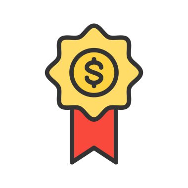 Ödül simgesi vektör görüntüsü. Mobil uygulama web uygulaması ve yazdırma ortamı için uygundur.