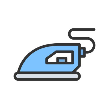 Buharlı Demir ikon vektör görüntüsü. Mobil uygulama web uygulaması ve yazdırma ortamı için uygundur.