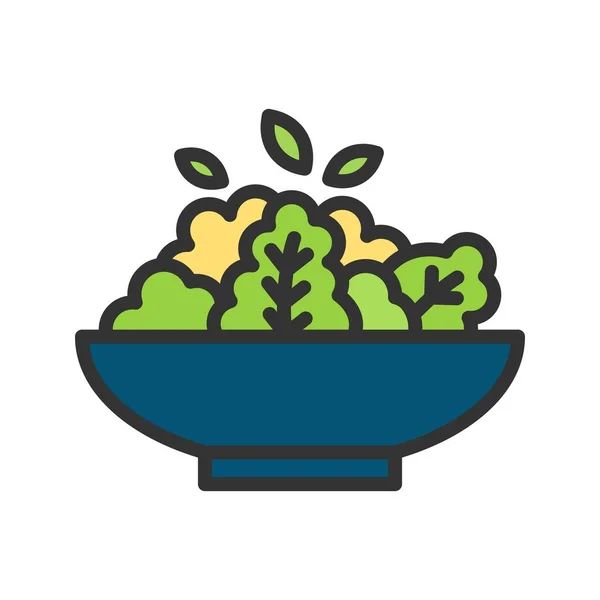 Citra Vektor Ikon Salad Cocok Untuk Aplikasi Mobile Aplikasi Web - Stok Vektor