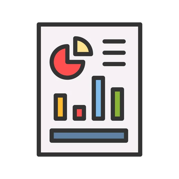 Statistik Icon Vektorbild Geeignet Für Mobile Applikationen Und Printmedien — Stockvektor