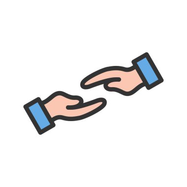 Simge vektör resmini destekle. Mobil uygulama web uygulaması ve yazdırma ortamı için uygundur.