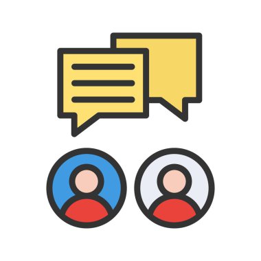 Serbest simge vektör görüntüsü hakkında konuş. Mobil uygulama web uygulaması ve yazdırma ortamı için uygundur.