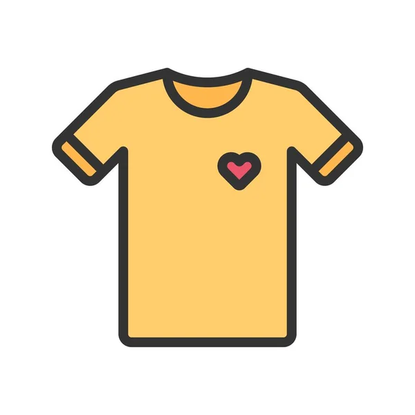 Shirt Icon Vector Image Suitable Mobile Application Web Application Print — Stock Vector