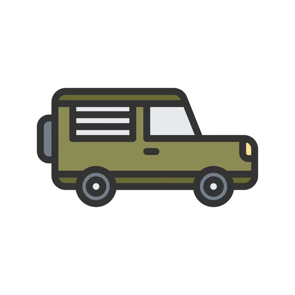 Fahrzeug Icon Vektorbild Geeignet Für Mobile Applikationen Und Printmedien — Stockvektor