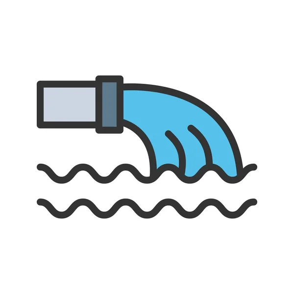 Waste Water Icon Vector Image Suitable Mobile Application Web Application — Stock Vector