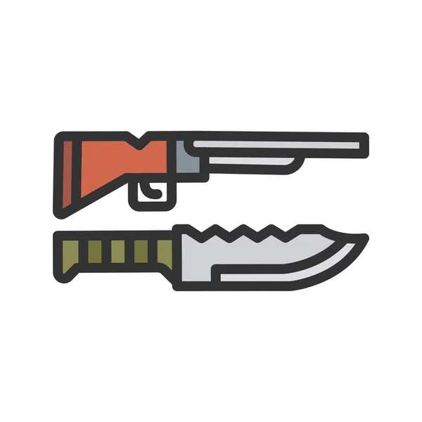 Weapon Icon Vector Image Suitable Mobile Application Web Application Print — Stock Vector