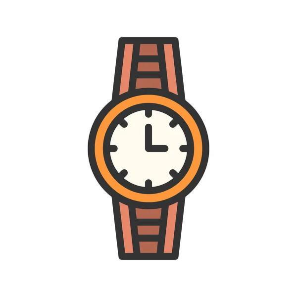 Imagem Vetorial Ícone Relógio Pulso Adequado Para Aplicativos Móveis Aplicação —  Vetores de Stock