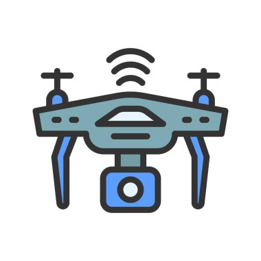 İHA simgesi vektör görüntüsü. Mobil uygulama web uygulaması ve yazdırma ortamı için uygundur.