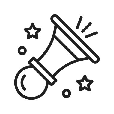 Hava Kornası Simgesi görüntüsü. Mobil uygulama için uygun.