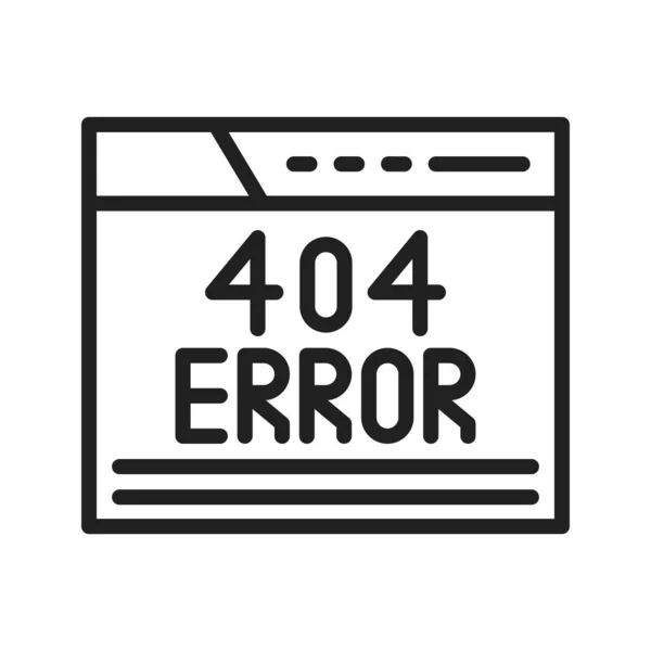 Иконка Ошибки 404 Подходит Мобильных Приложений — стоковый вектор