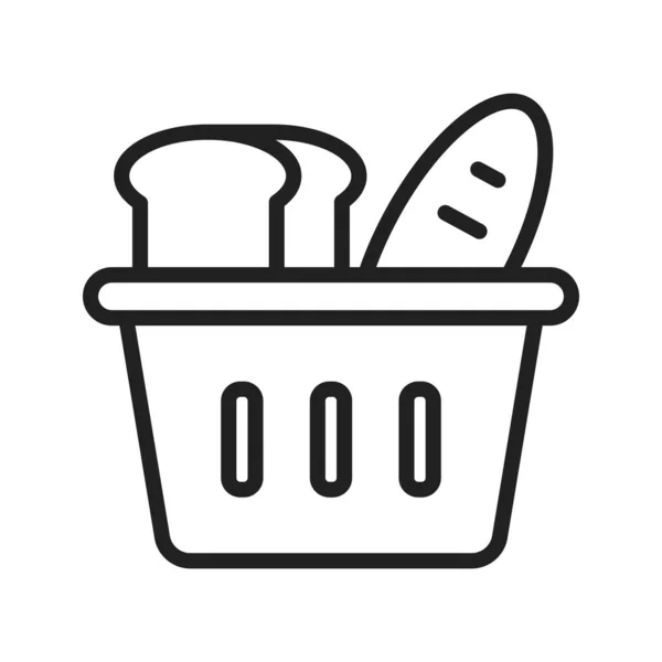 Boulangerie Items Icône Image Convient Pour Une Application Mobile — Image vectorielle