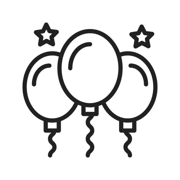 Luftballon Symbolbild Für Den Mobilen Einsatz Geeignet — Stockvektor