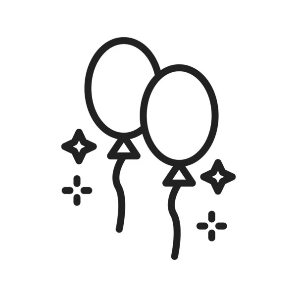Ballonger Ikonbild Lämplig För Mobil Applikation — Stock vektor