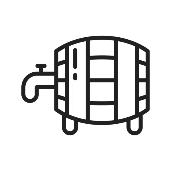 Barrel Icon Bild Für Den Mobilen Einsatz Geeignet — Stockvektor