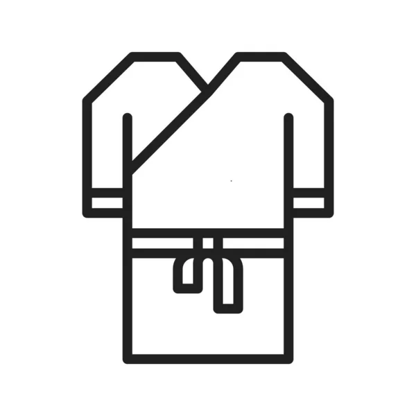 Bath Robe Ikon Bild Lämplig För Mobil Applikation — Stock vektor