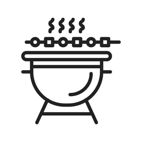 Image Icône Barbecue Convient Pour Une Application Mobile — Image vectorielle