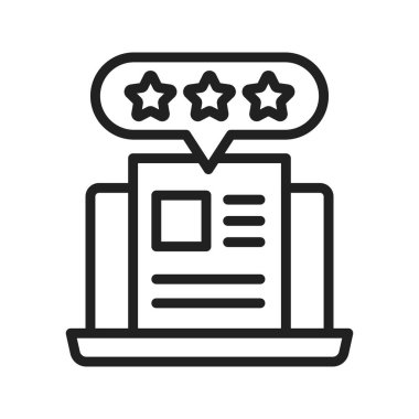 Günlük İncelemesi Simgesi resmi. Mobil uygulama için uygun.